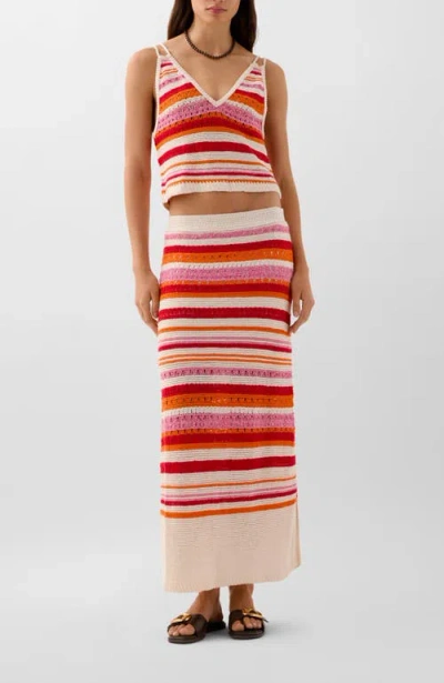 Scalpers Crochet Summer Top In Multi