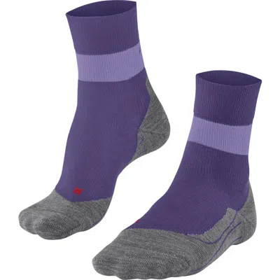 Falke Ru Compression Stabilizing Running Socks In Purple