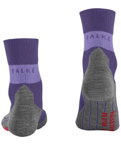 Falke Ru Compression Stabilizing Running Socks In Purple