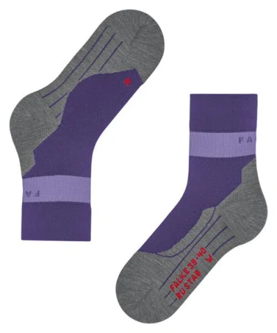 Falke Ru Compression Stabilizing Running Socks In Purple
