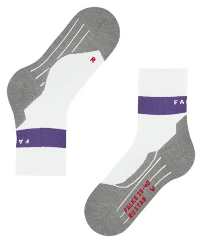 Falke Ru Compression Stabilizing Running Socks In Gray