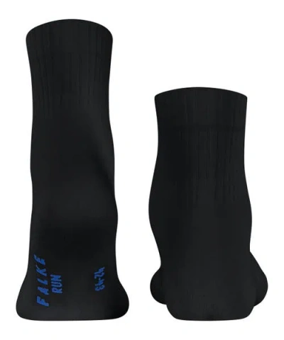 Falke Run Rib Cotton Socks In Black