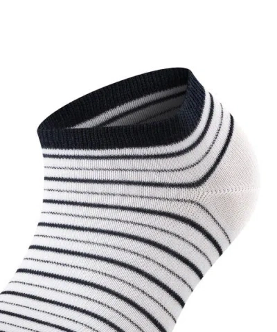 Falke Stripe Shimmer Sneaker Socks In White