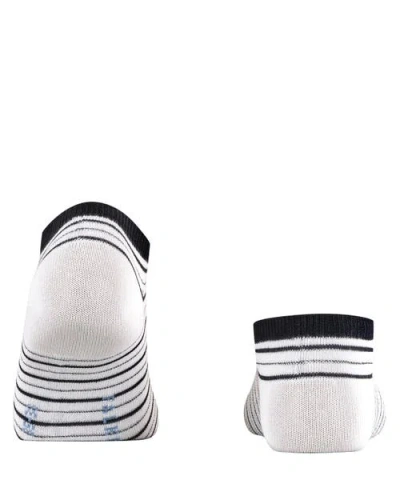 Falke Stripe Shimmer Sneaker Socks In White