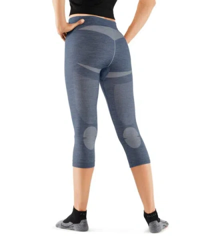 Falke Wool Tech. Light 3/4 Base Layer Bottom In Blue