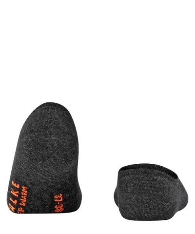 Falke Keep Warm Wool No Show Socks In Gray