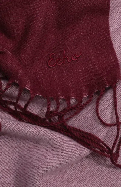 Echo Double Face Scarf In Brown