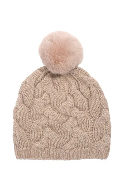 Echo Park Cable Beanie In Brown