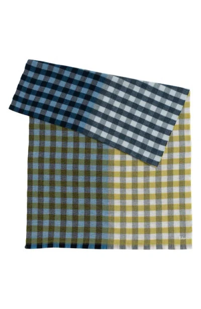 Echo Quarter Check Wrap In Blue