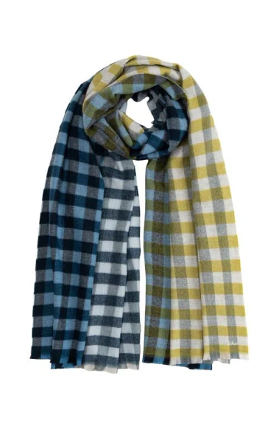 Echo Quarter Check Wrap In Blue