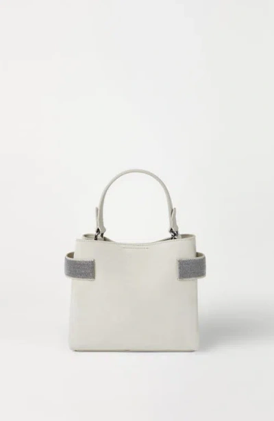 Brunello Cucinelli Small Top-handle Essence Bag In White