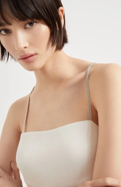 Brunello Cucinelli Silk-blend Maxi Dress In White