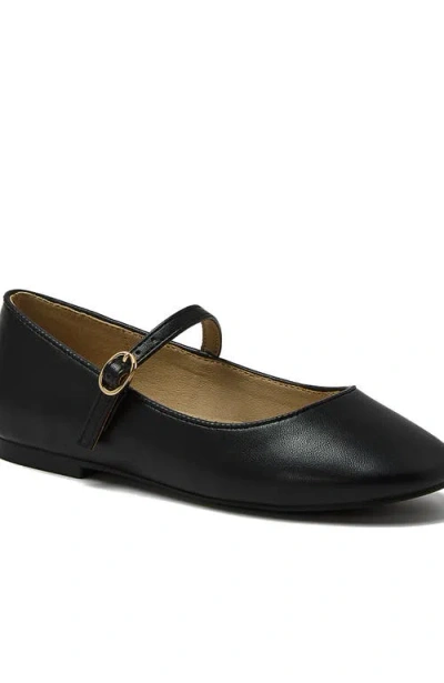 Lands' End Girls Classic Mary Jane Flats In Black