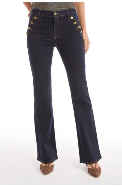The Noli Shop Allegra Bootcut Jean In Blue