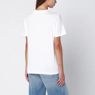 Golden Goose Star White Cotton Crew-neck T-shirt In White