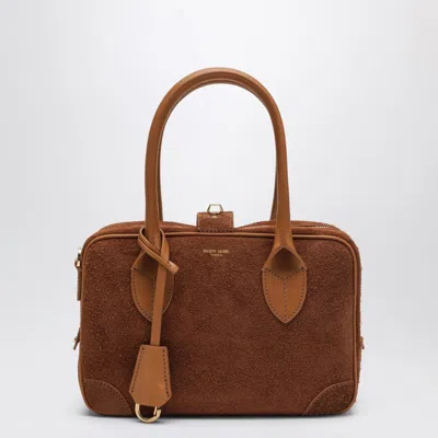Golden Goose Suede Leather Bag In Leather Color In Brown