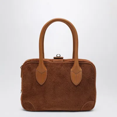 Golden Goose Suede Leather Bag In Leather Color In Brown