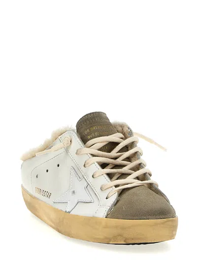 Golden Goose Super Star Leather Sneakers In Animal Print