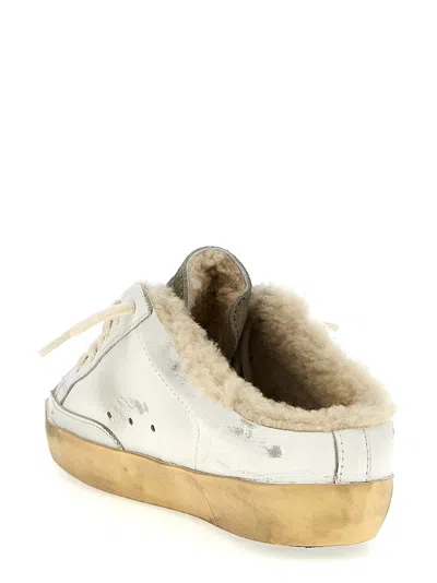 Golden Goose Super Star Leather Sneakers In Animal Print