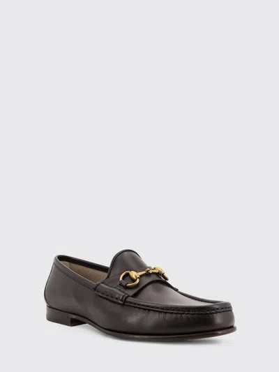 Gucci Men Horsebit 1953 Leather Loafer In Black