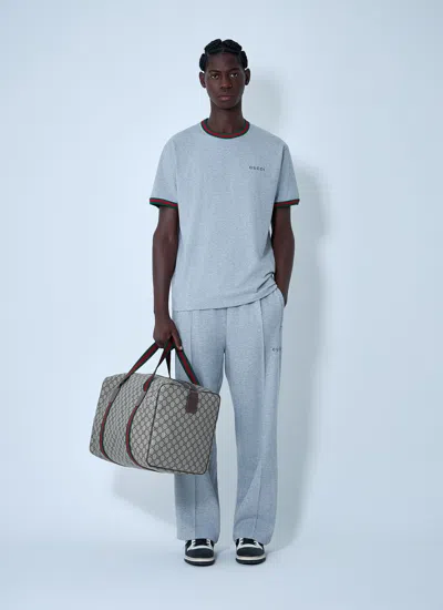 Gucci Men Logo Motif Track Pants In Multi