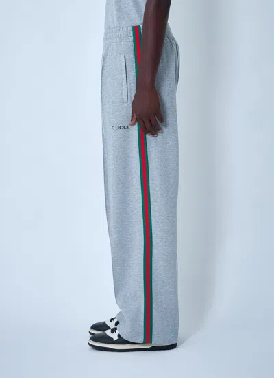 Gucci Men Logo Motif Track Pants In Multi