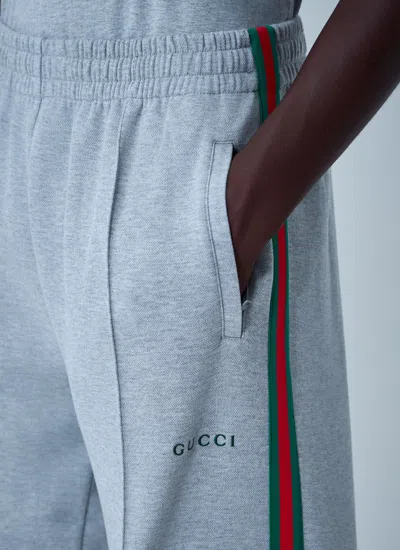 Gucci Men Logo Motif Track Pants In Multi