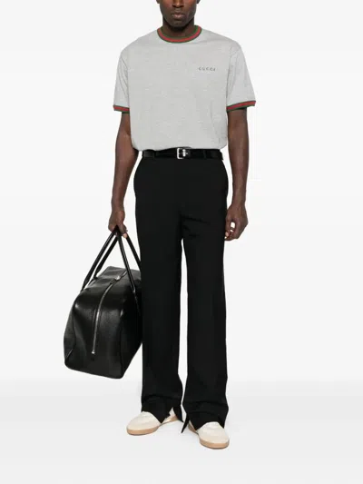 Gucci Men Short Sleeve Cotton Jersey T-shirt In Multi
