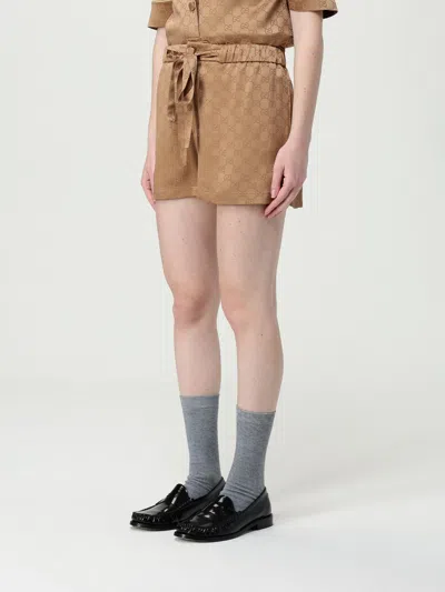 Gucci Short Woman Brown In Brown