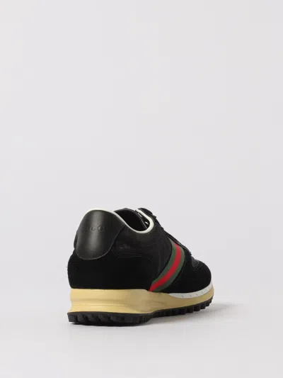 Gucci Sneaker Re-motion In Black Gg Fabric Men