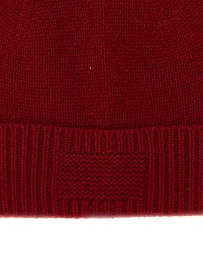 Guest In Residence Ribbed-cuff Cashmere Beanie In Red