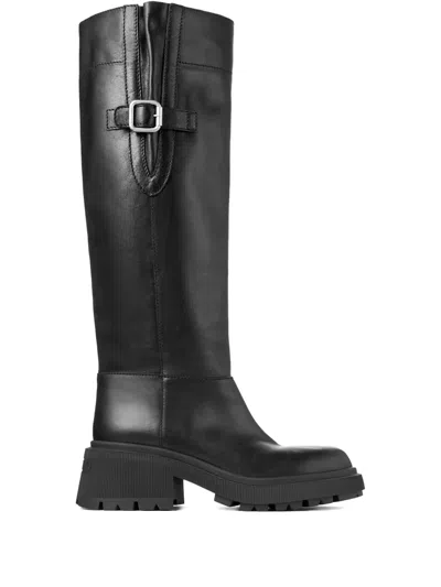 Jimmy Choo 70mm Tamskin Leather Over-the-knee Boots In Black