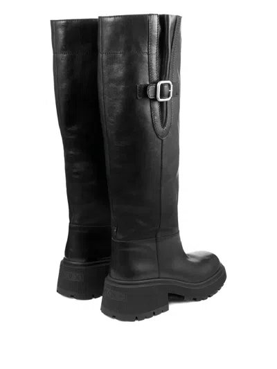 Jimmy Choo 70mm Tamskin Leather Over-the-knee Boots In Black