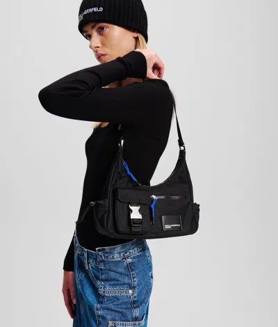 Kl Jeans Klj Street Schultertasche Aus Nylon In Black