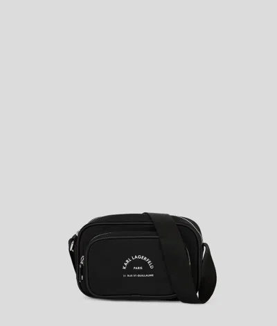 Karl Lagerfeld Rue St-guillaume Shoulder Bag In Black