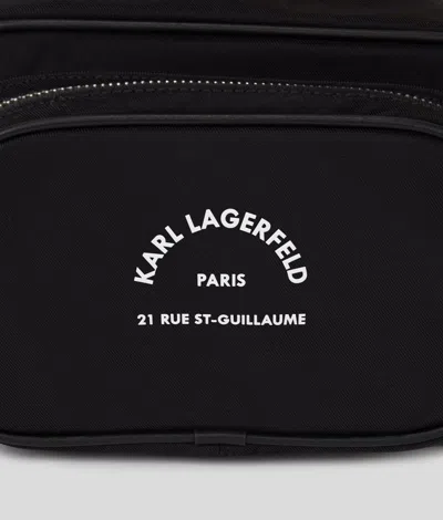 Karl Lagerfeld Rue St-guillaume Shoulder Bag In Black