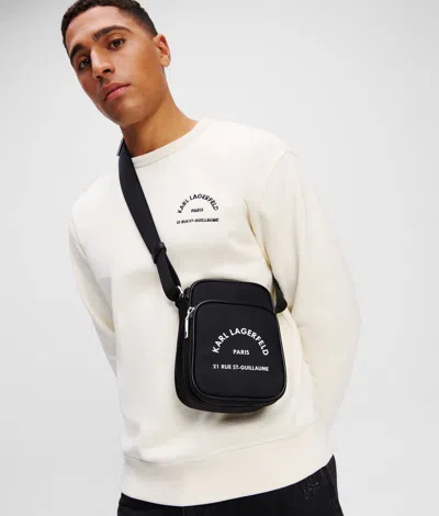 Karl Lagerfeld Rue St. Guillaume Messenger Bag In Black