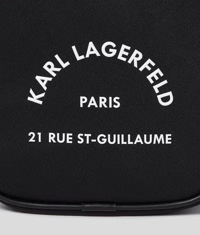 Karl Lagerfeld Rue St. Guillaume Messenger Bag In Black