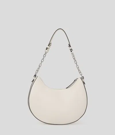 Karl Lagerfeld Moon Shoulder Bag In Gray