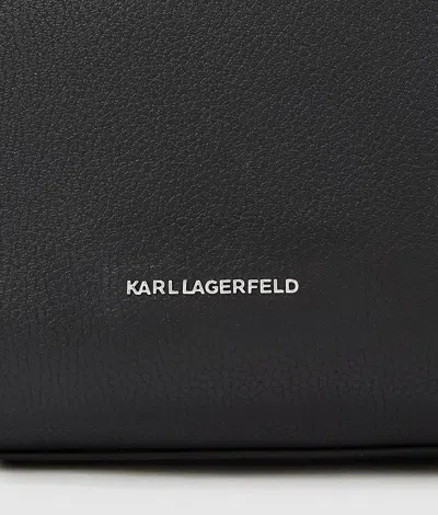 Karl Lagerfeld Black Rocky Marais Small Tote In Black