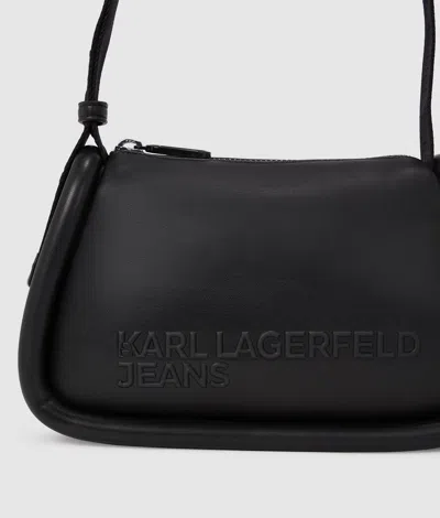 Kl Jeans Puffy Shoulder Bag In Black
