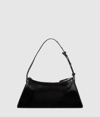 Kl Jeans Logo Geo Shiny Shoulder Bag In Black