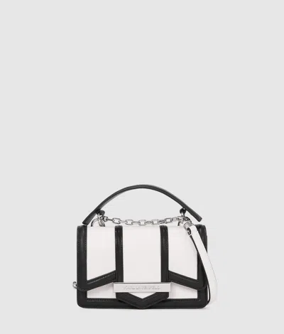 Karl Lagerfeld White Nova Small Crossbody Bag In Multi