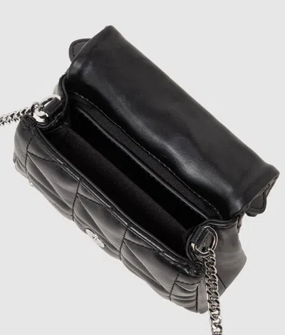 Karl Lagerfeld Black K Kuilt Satchel