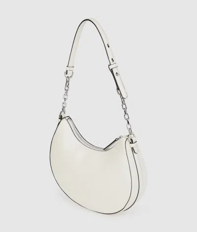 Karl Lagerfeld Moon Shoulder Bag In White