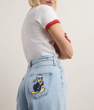 Karl Lagerfeld Disney X Kl Jeans Mit Weitem Bein In Blue