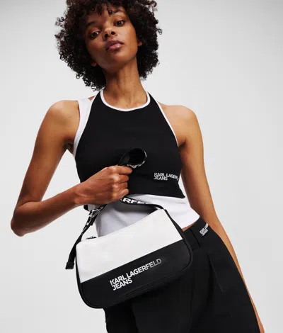 Kl Jeans Schultertasche Aus Nylon In Multi