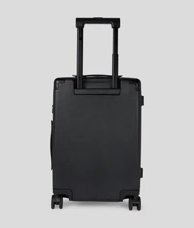 Karl Lagerfeld Hard-shell Cabin Suitcase In Black