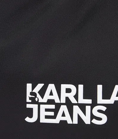 Kl Jeans Mondförmige Schultertasche Aus Nylon Mit Logo In Black