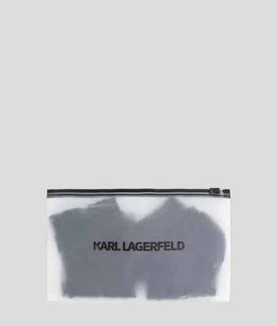 Karl Lagerfeld Monogram Netzstoff-socken – 2-pack In Black